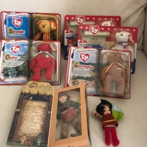 Vintage Toy LOT -TY, Hallmark The little drummer boy, Mattel Doll